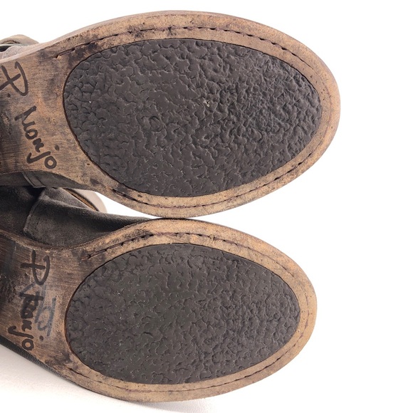 P. Monjo Lexi Gray Leather Ankle Boots EUR 39 - Picture 11 of 13